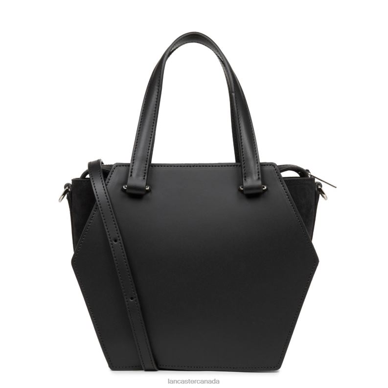 Women M Handbag Smooth Ruche 4J6H3660 Bag Noir Lancaster Paris