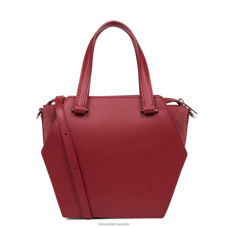 Women M Handbag Smooth Ruche 4J6H3661 Bag Cerise Lancaster Paris