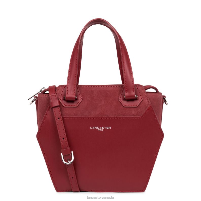 Women M Handbag Smooth Ruche 4J6H3661 Bag Cerise Lancaster Paris