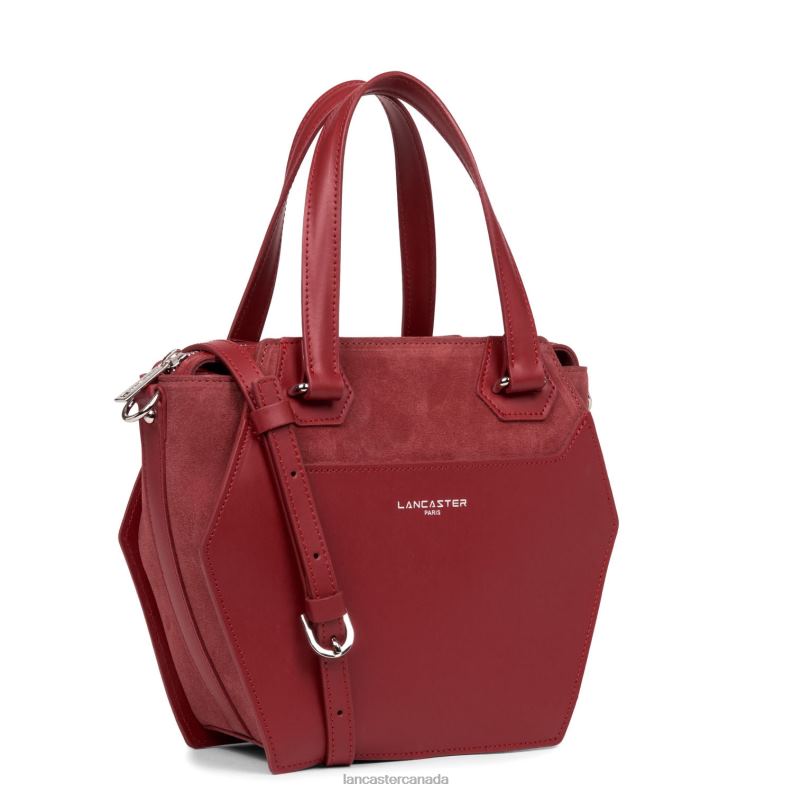 Women M Handbag Smooth Ruche 4J6H3661 Bag Cerise Lancaster Paris