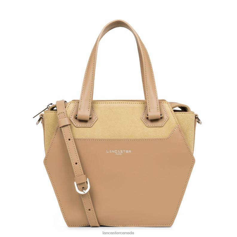 Women M Handbag Smooth Ruche 4J6H3664 Bag Naturel Lancaster Paris