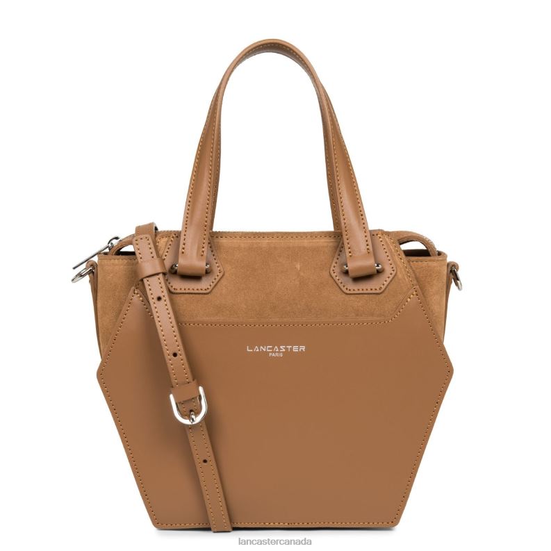 Women M Handbag Smooth Ruche 4J6H3667 Bag Camel Lancaster Paris