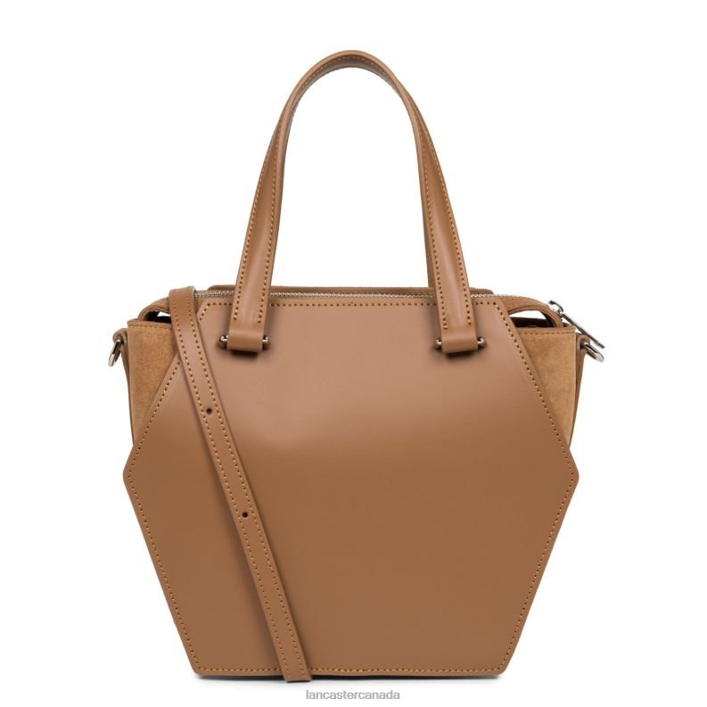 Women M Handbag Smooth Ruche 4J6H3667 Bag Camel Lancaster Paris