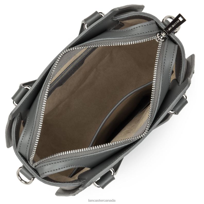 Women M Handbag Smooth Ruche 4J6H3668 Bag Gris Lancaster Paris