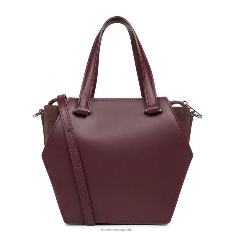 Women M Handbag Smooth Ruche 4J6H3669 Bag Pourpre Lancaster Paris