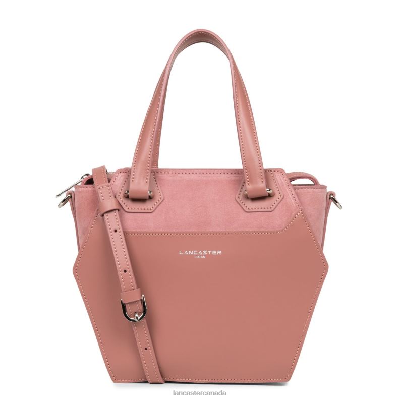 Women M Handbag Smooth Ruche 4J6H3670 Bag Rose Cendre Lancaster Paris
