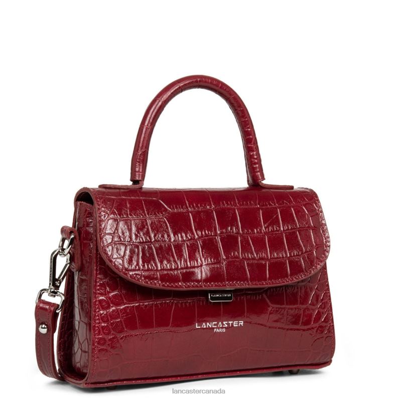 Women Small Handbag Exotic Lezard & Croco Fr 4J6H201 Bag Carmin Lancaster Paris