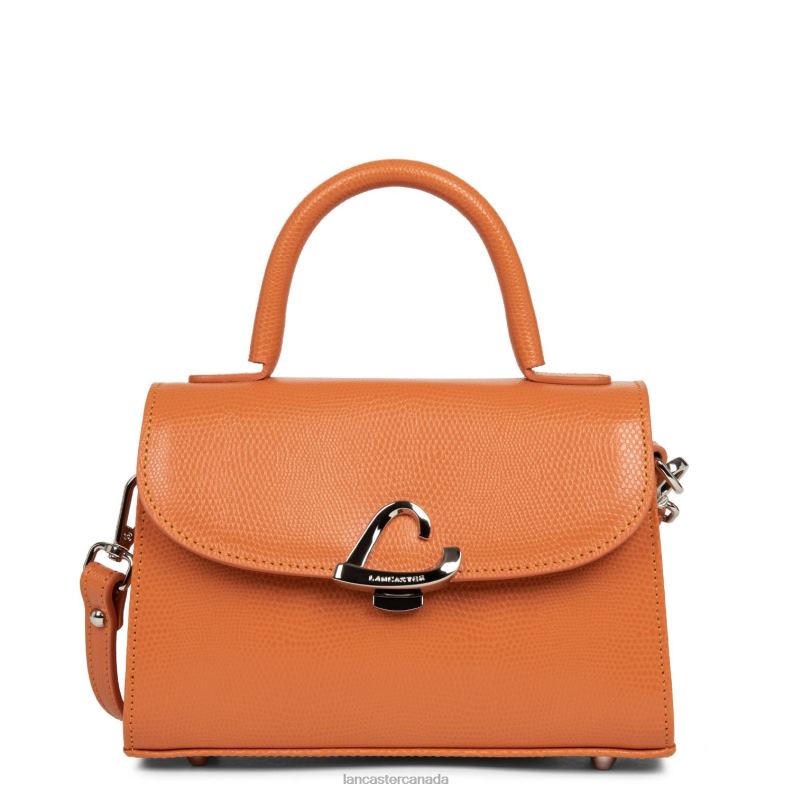 Women Small Handbag Lucertola 4J6H281 Bag Orange Lancaster Paris