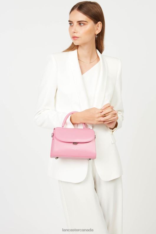 Women Small Handbag Suave Even 4J6H372 Bag Rose Lancaster Paris