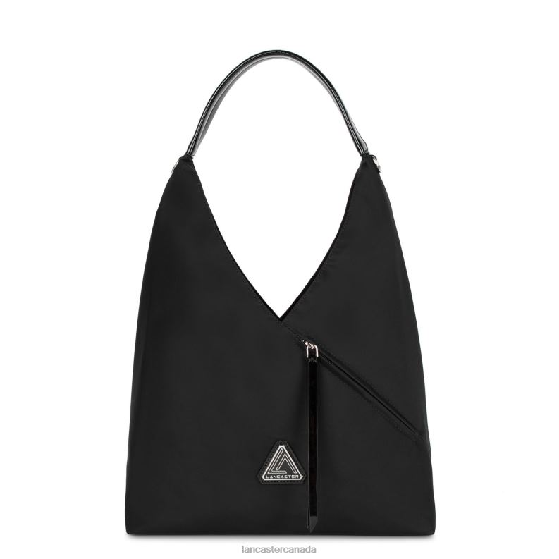 Women Hobo Bag Basic Verni New 4J6H3400 Bag Noir Lancaster Paris
