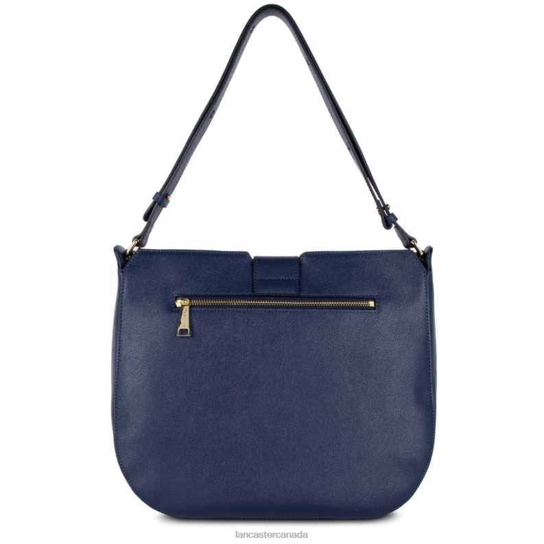Women Hobo Bag Delphino 4J6H4191 Bag Bleu Fonce Lancaster Paris