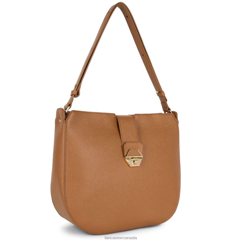 Women Hobo Bag Delphino 4J6H4192 Bag Camel Lancaster Paris