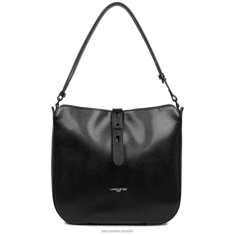Women Hobo Bag Lucertola 4J6H4166 Bag Noir Lancaster Paris
