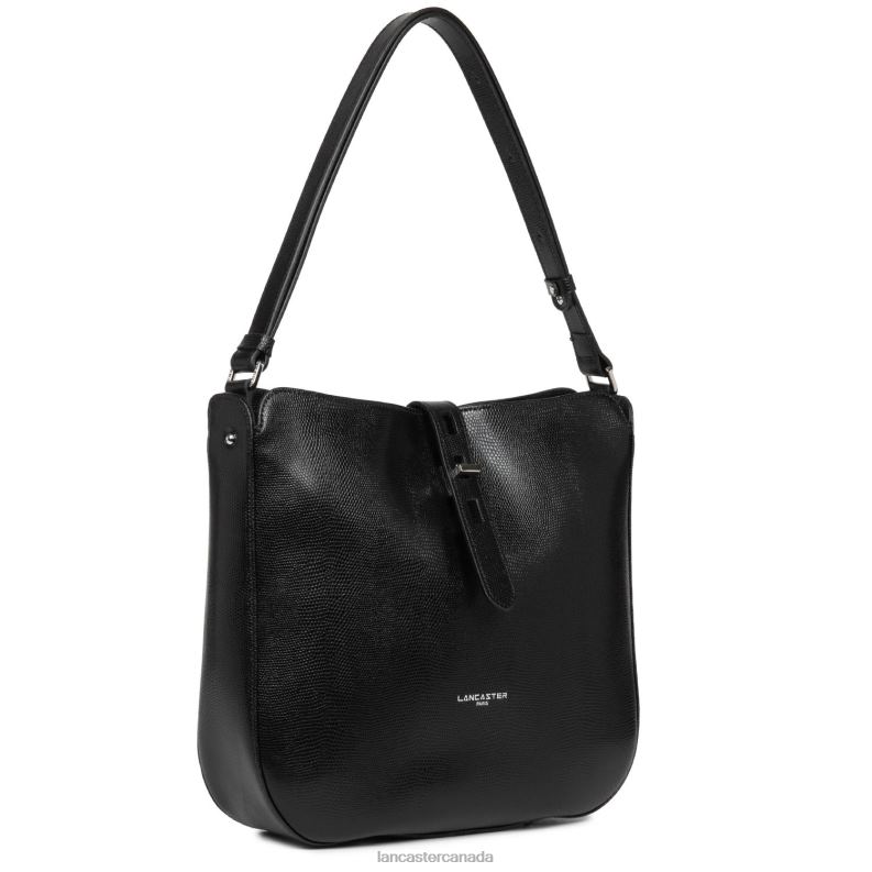 Women Hobo Bag Lucertola 4J6H4166 Bag Noir Lancaster Paris