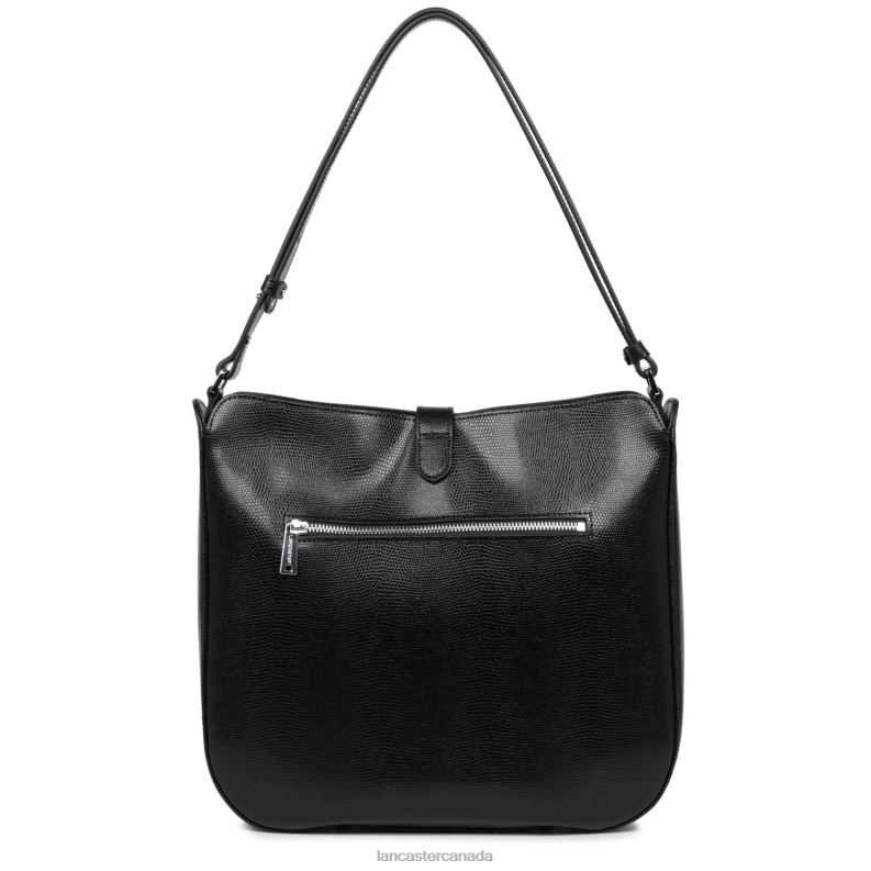 Women Hobo Bag Lucertola 4J6H4166 Bag Noir Lancaster Paris