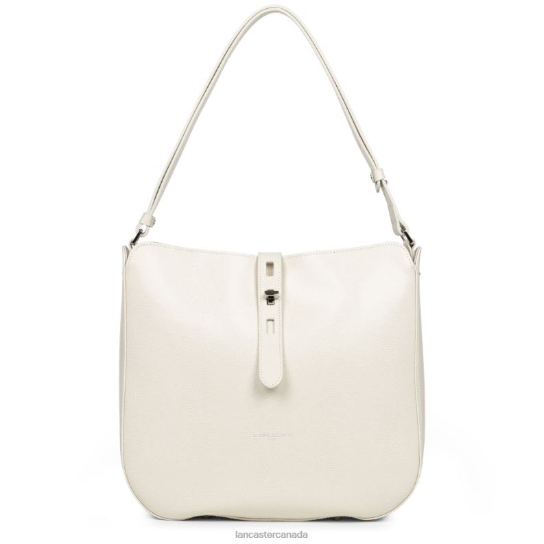 Women Hobo Bag Lucertola 4J6H4169 Bag Ecru Lancaster Paris