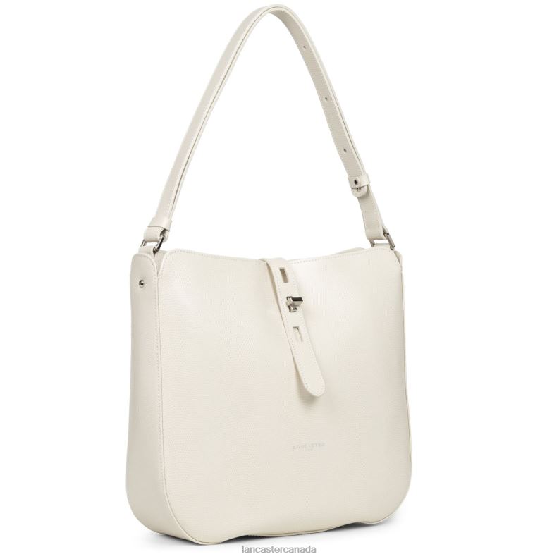 Women Hobo Bag Lucertola 4J6H4169 Bag Ecru Lancaster Paris