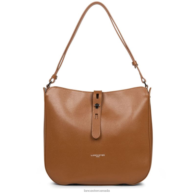 Women Hobo Bag Lucertola 4J6H4171 Bag Camel Lancaster Paris