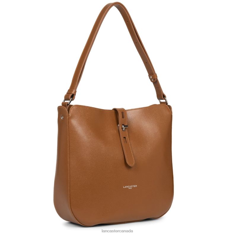 Women Hobo Bag Lucertola 4J6H4171 Bag Camel Lancaster Paris