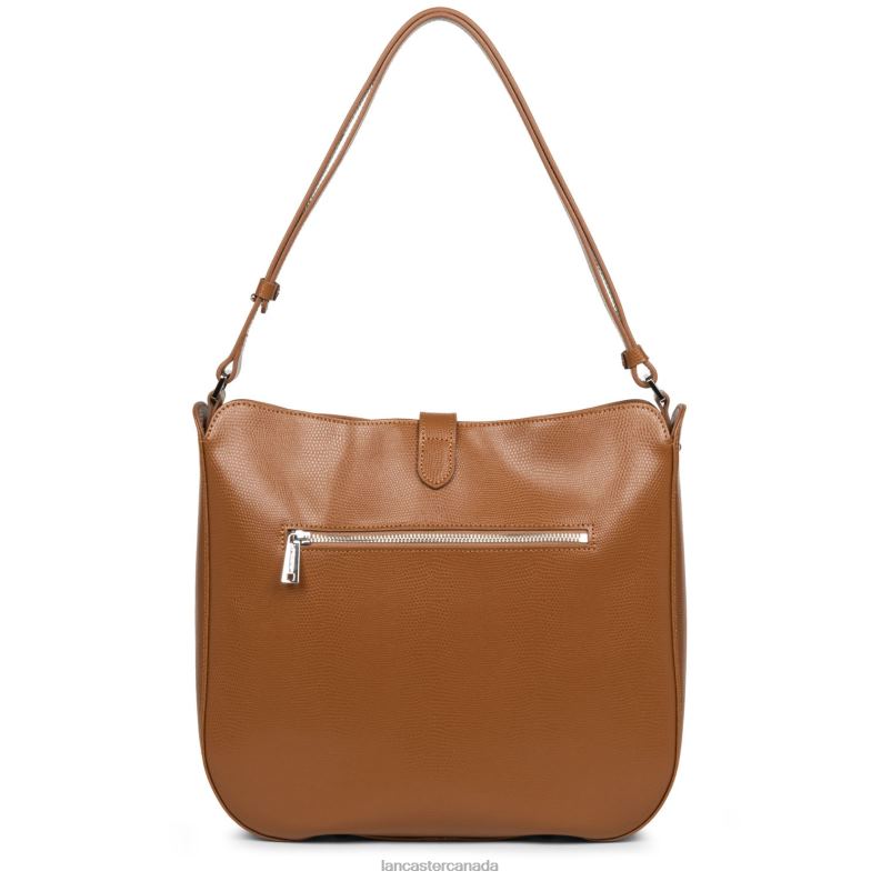 Women Hobo Bag Lucertola 4J6H4171 Bag Camel Lancaster Paris