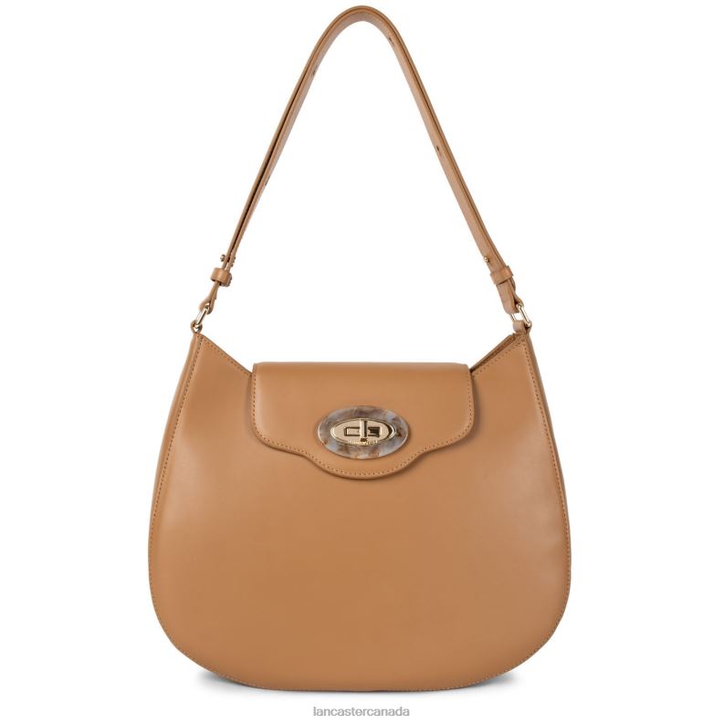 Women Hobo Bag Marble Touch 4J6H4257 Bag Camel Lancaster Paris