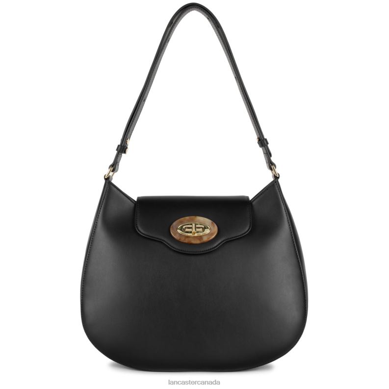 Women Hobo Bag Marble Touch 4J6H4258 Bag Noir Lancaster Paris