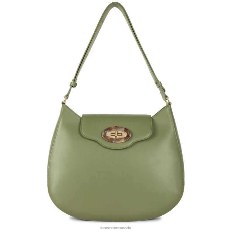 Women Hobo Bag Marble Touch 4J6H4259 Bag Olive Lancaster Paris