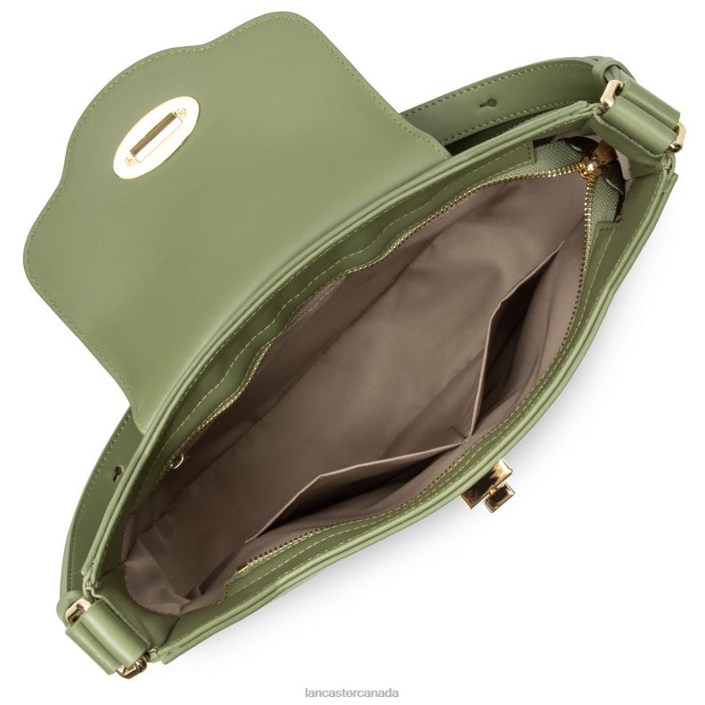 Women Hobo Bag Marble Touch 4J6H4259 Bag Olive Lancaster Paris