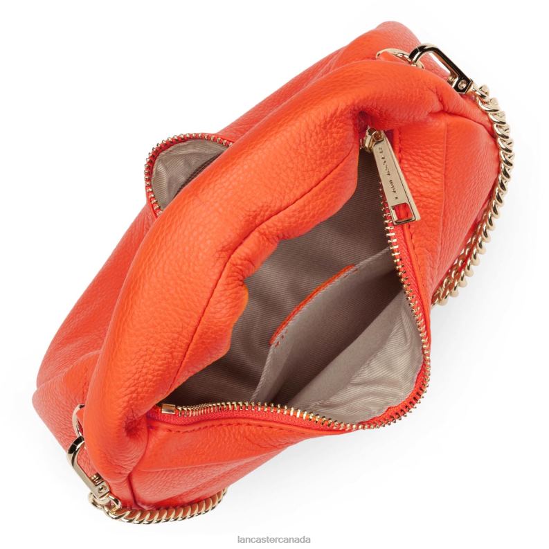 Women Hobo Bag Noholita Night 4J6H872 Bag Orange Lancaster Paris
