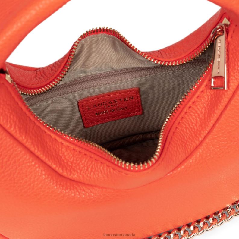 Women Hobo Bag Noholita Night 4J6H872 Bag Orange Lancaster Paris