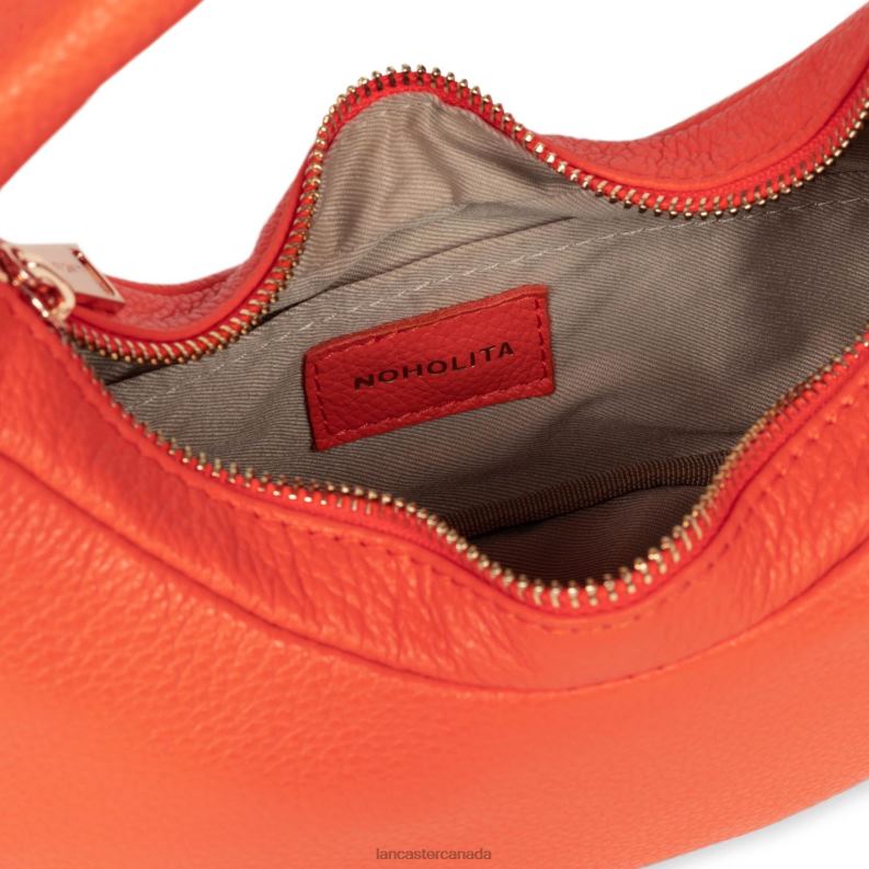 Women Hobo Bag Noholita Night 4J6H872 Bag Orange Lancaster Paris