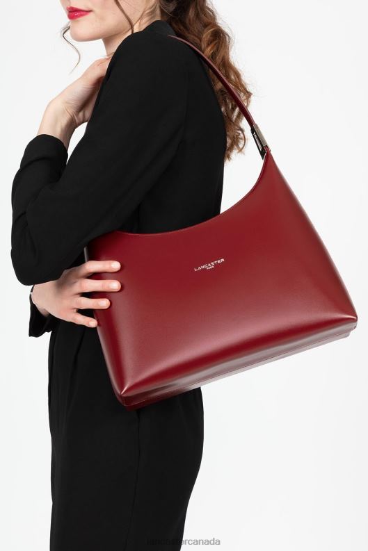 Women Hobo Bag Suave Ace 4J6H2438 Bag Carmin Lancaster Paris