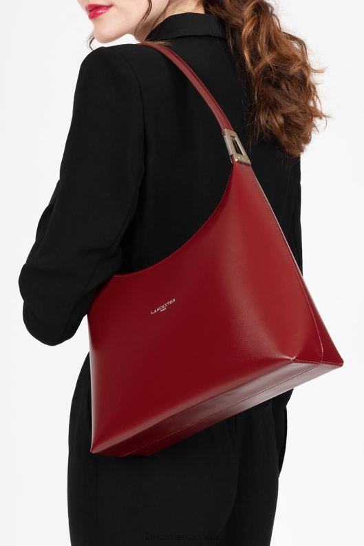 Women Hobo Bag Suave Ace 4J6H2438 Bag Carmin Lancaster Paris