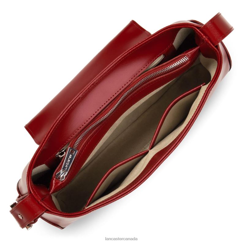 Women Hobo Bag Suave Ace 4J6H3205 Bag Carmin Lancaster Paris