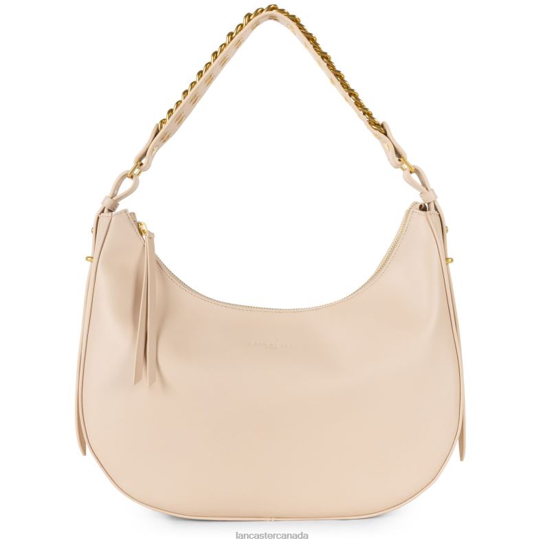Women Large Hobo Bag Aria 4J6H3223 Bag Nude Lancaster Paris