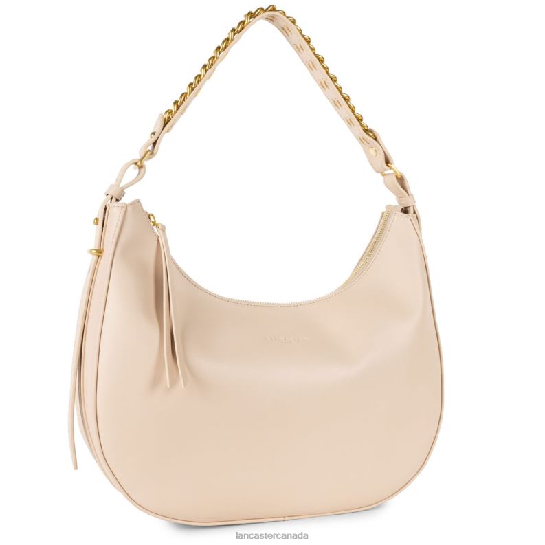 Women Large Hobo Bag Aria 4J6H3223 Bag Nude Lancaster Paris