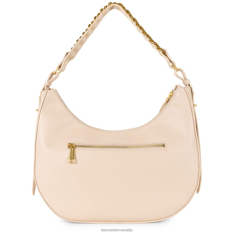 Women Large Hobo Bag Aria 4J6H3223 Bag Nude Lancaster Paris