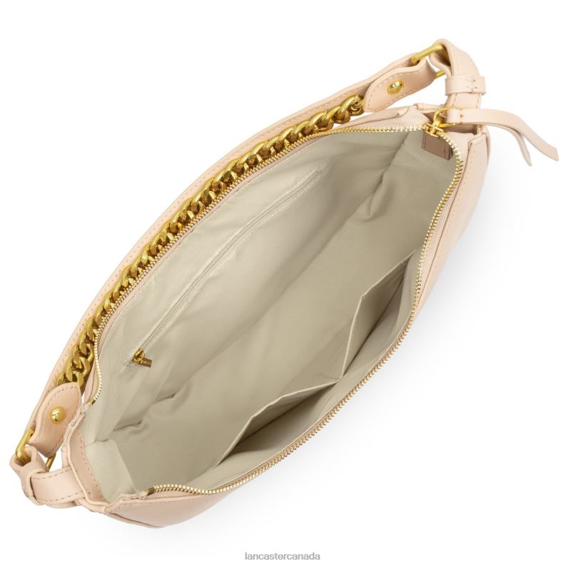 Women Large Hobo Bag Aria 4J6H3223 Bag Nude Lancaster Paris
