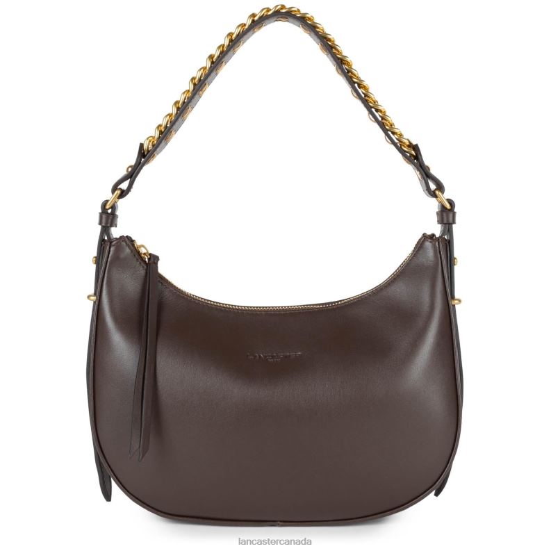 Women M Hobo Bag Aria 4J6H3219 Bag Marron Fonce Lancaster Paris