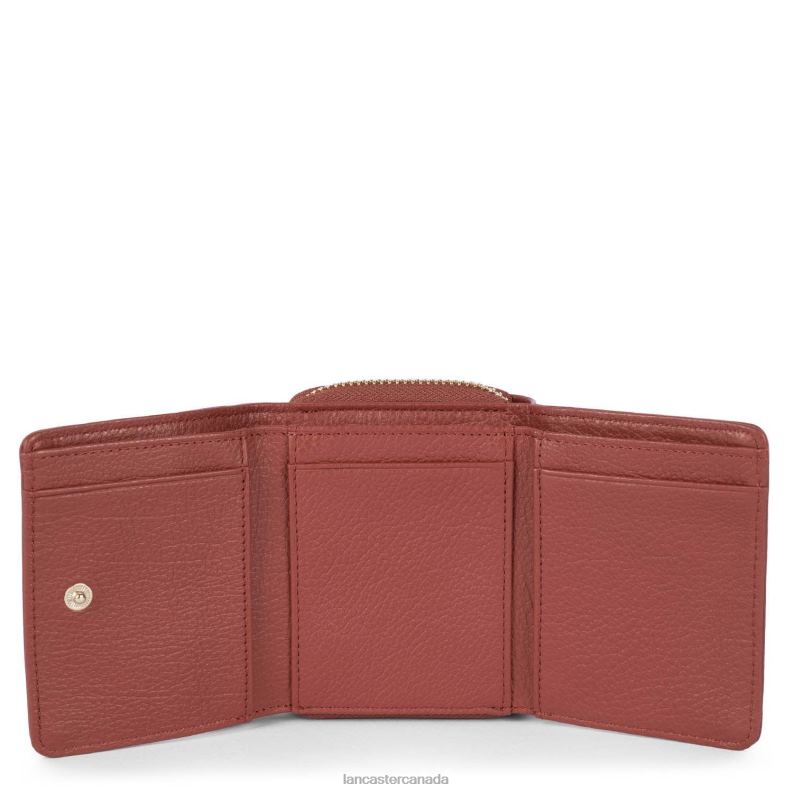 Women Mini Back To Back Wallet Dune 4J6H175 Bag Bois Rouge Lancaster Paris