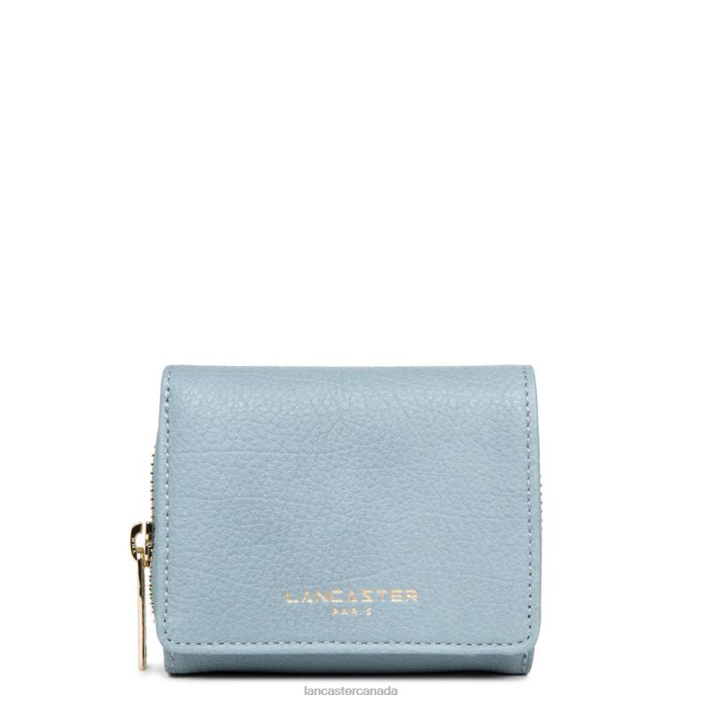Women Mini Back To Back Wallet Dune 4J6H183 Bag Bleu Cendre Lancaster Paris