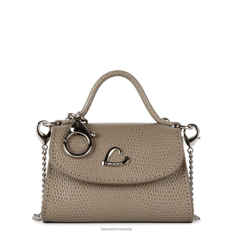 Women Mini Coin Purse Lucertola 4J6H256 Bag Taupe Lancaster Paris