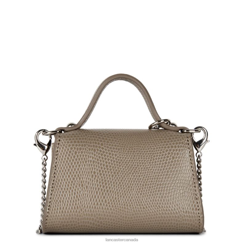 Women Mini Coin Purse Lucertola 4J6H256 Bag Taupe Lancaster Paris