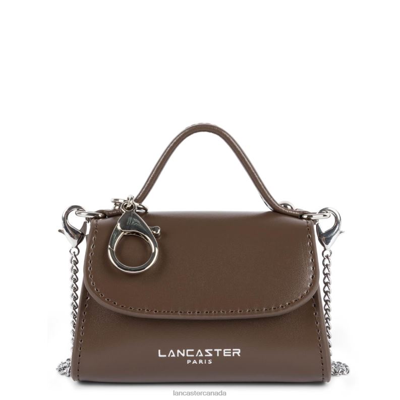 Women Mini Coin Purse Suave Even 4J6H236 Bag Marron Lancaster Paris