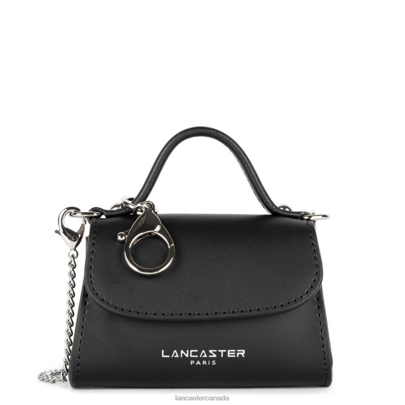 Women Mini Coin Purse Suave Even 4J6H238 Bag Noir Lancaster Paris