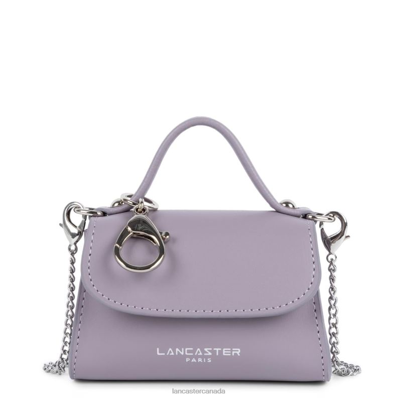 Women Mini Coin Purse Suave Even 4J6H239 Bag Mauve Lancaster Paris