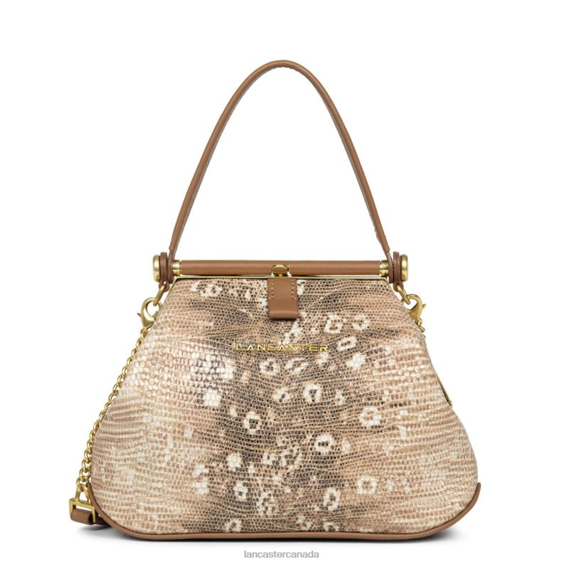 Women Mini Handbag Studio Dream 4J6H57 Bag Camel Iguane Lancaster Paris