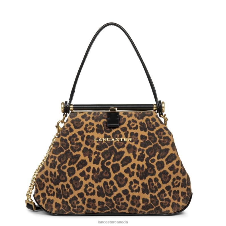 Women Mini Handbag Studio Dream 4J6H58 Bag Noir-Leopard Lancaster Paris