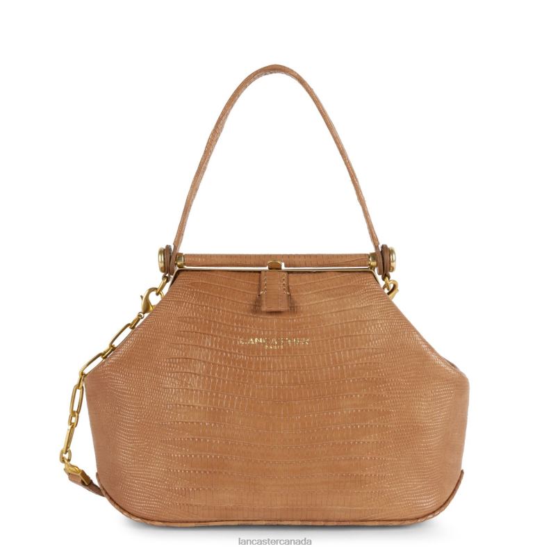 Women Mini Handbag Studio Dream 4J6H62 Bag Camel-Lezard Lancaster Paris