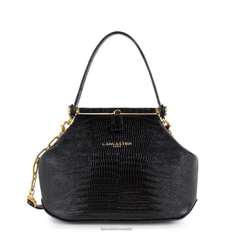 Women Mini Handbag Studio Dream 4J6H64 Bag Noir-Lezard Lancaster Paris